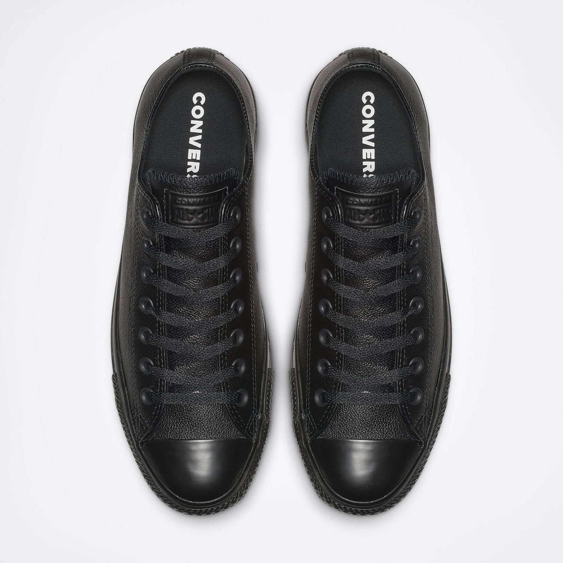 Converse black on sale leather sneakers