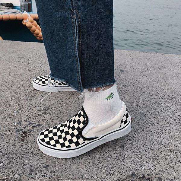 Vans Classic Slip-On Black & White Checkerboard