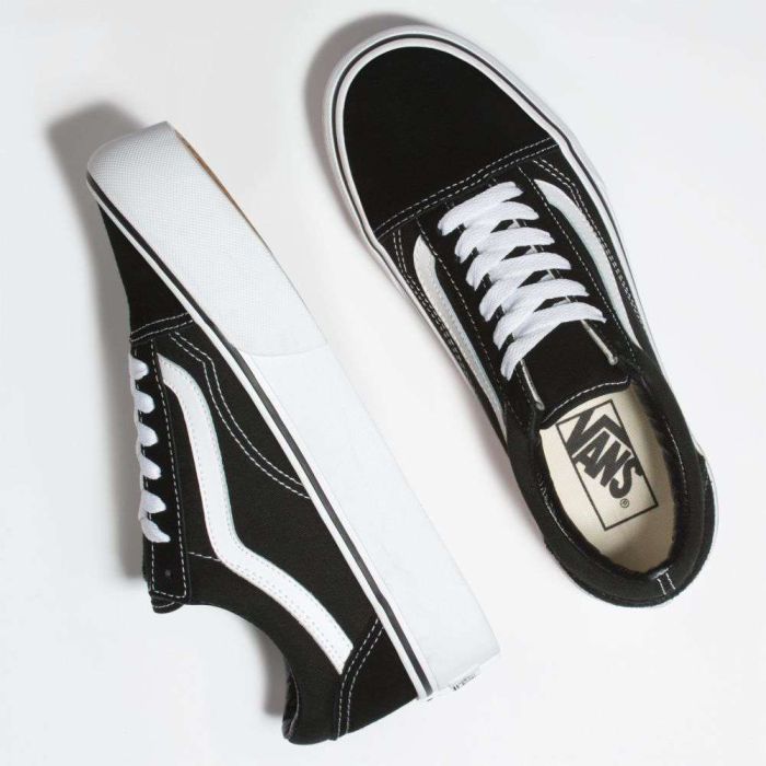 Vans Old Skool Platform Black/White