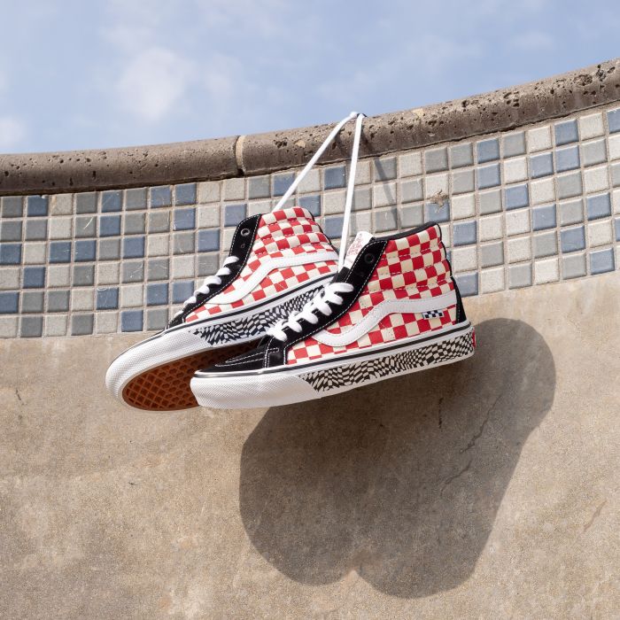 Vans Skate Sk8-Hi Reissue (Grosso '84) Black/Red Check