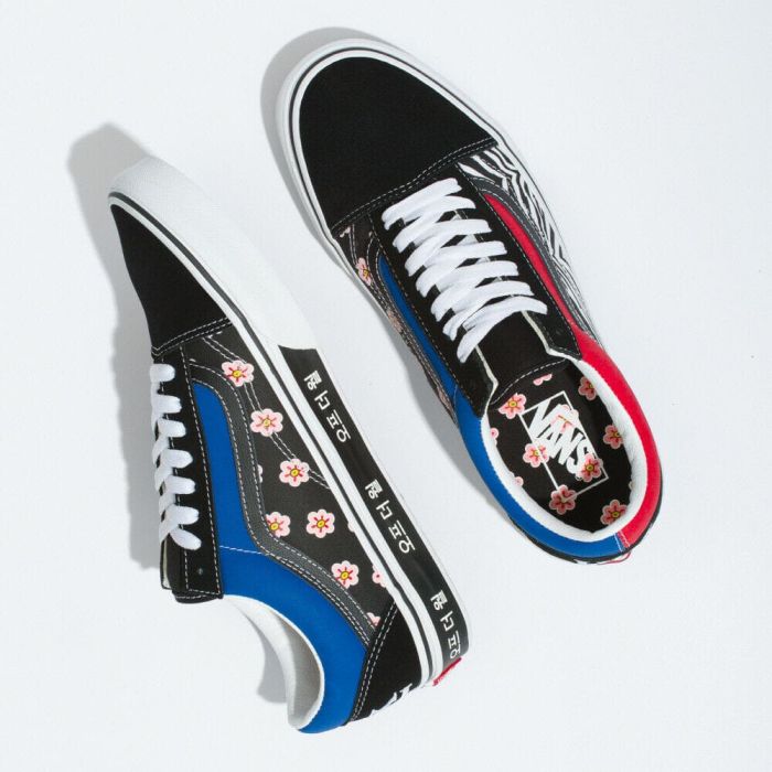 Vans Old Skool (Korean Typography) Racing Red/True Blue