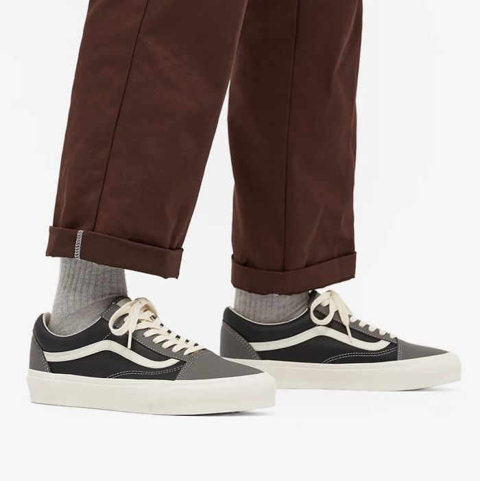 Vans Vault Old Skool LX (Leather) Charcoal/Black