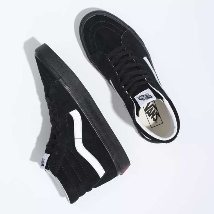 Vans Sk8-Hi (Pig Suede) Black/Black