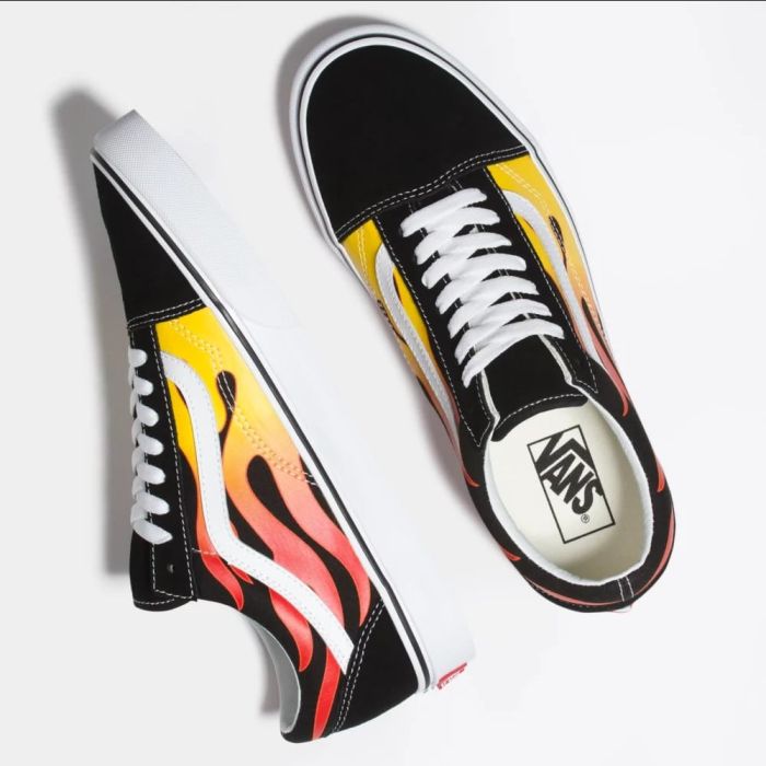 Vans Old Skool (Flame) Black