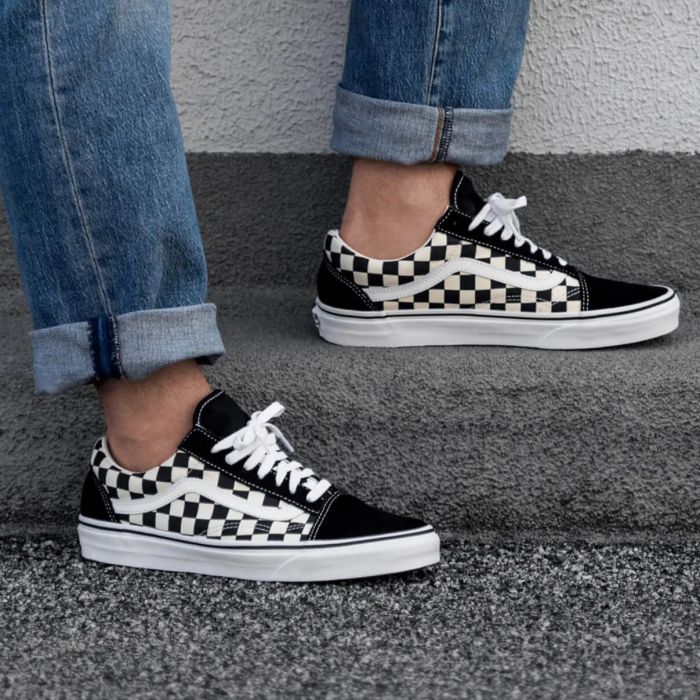 Vans Old Skool (Primary Check) Black/White