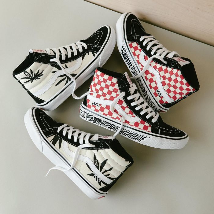 Vans Skate Sk8-Hi Reissue (Grosso '84) Black/Red Check