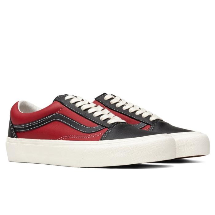 Vans Vault Old Skool LX (Leather) Black/Chili Pepper