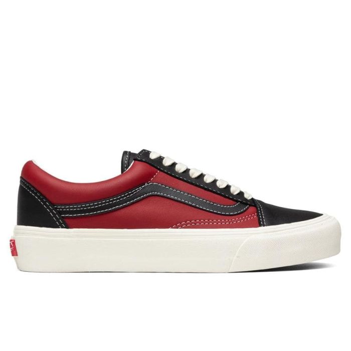 Vans Vault Old Skool LX (Leather) Black/Chili Pepper