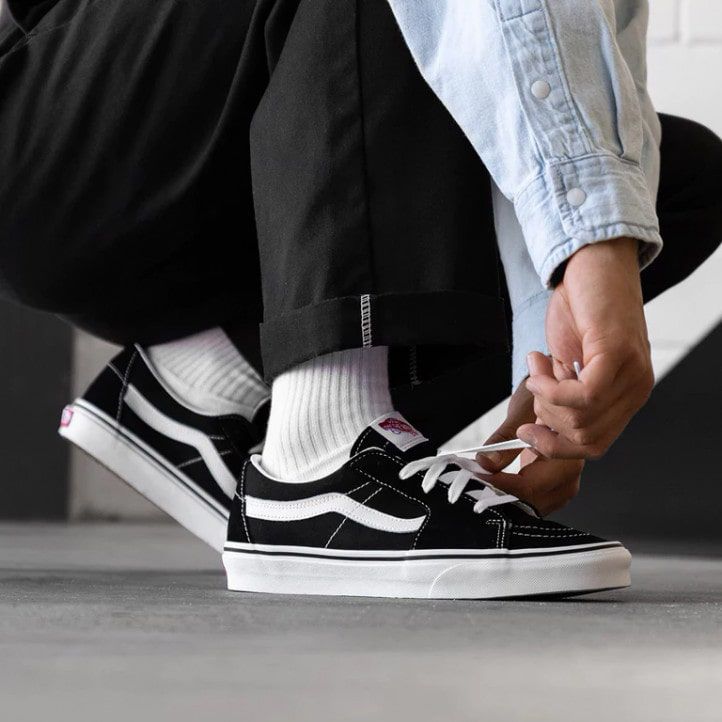 Vans Sk8 Low Black White