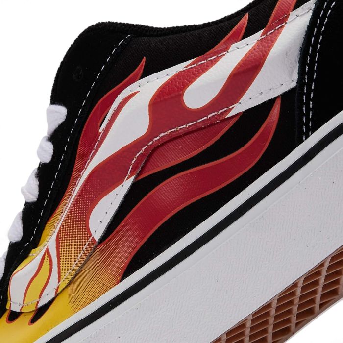 Vans Knu Skool Flame Black/Red